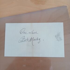 Bob Marley Autograph With COA